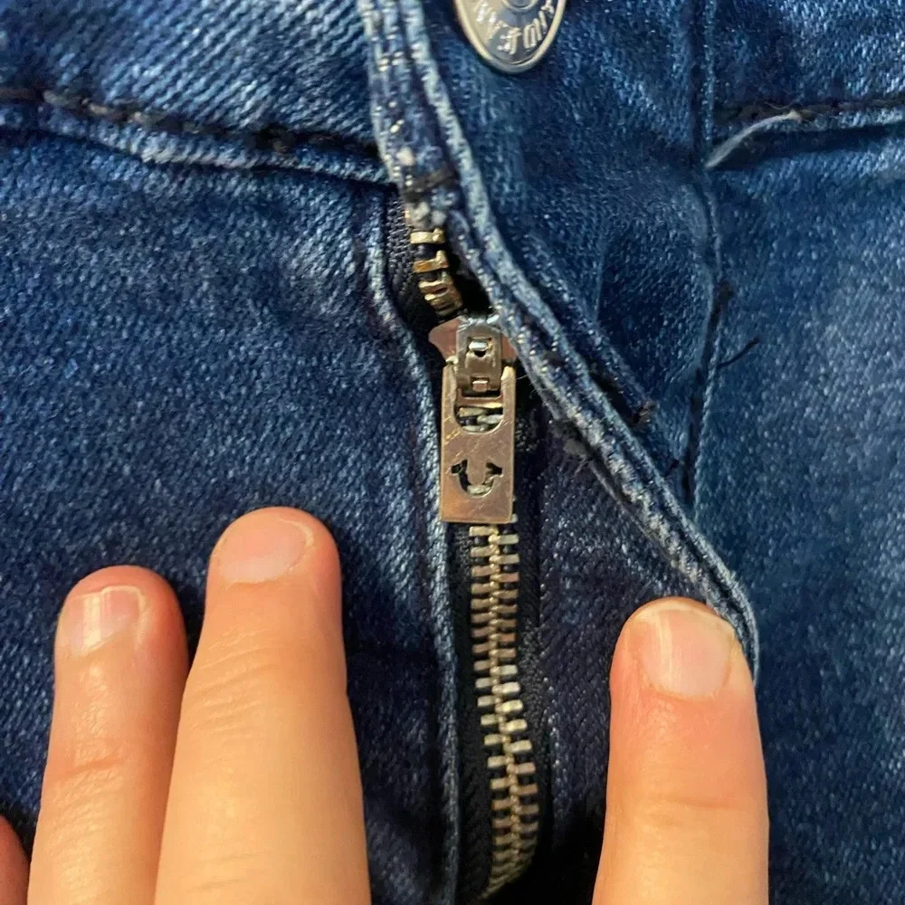 True Religion Rocco Moto Relaxed Skinny blue size 40.